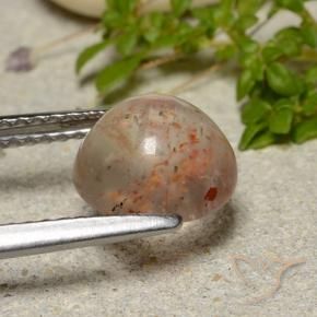 Pierre de soleil Orange clair naturelle Tour, 2.37 ct, Translucide