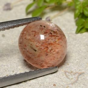 Pierre de soleil Orange pamplemousse naturelle Tour, 2.24 ct, Translucide