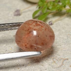 Pierre de soleil Orange pamplemousse naturelle Tour, 2.24 ct, Translucide