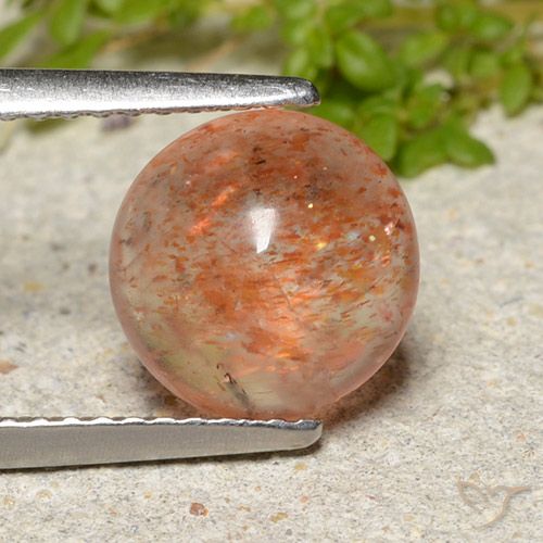 Pierre de soleil Orange moyen naturelle Tour, 2.04 ct, Translucide
