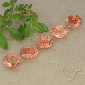 Shop natural 3.59ct Orange rougeâtre Pierre de soleil gems, ovale, from Russie at GemSelect. In stock, global shipping!