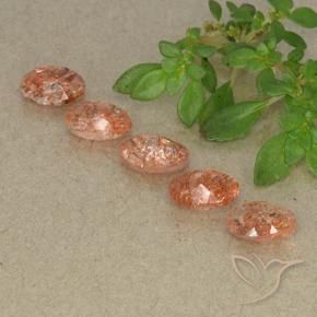 Shop natural 3.59ct Orange rougeâtre Pierre de soleil gems, ovale, from Russie at GemSelect. In stock, global shipping!