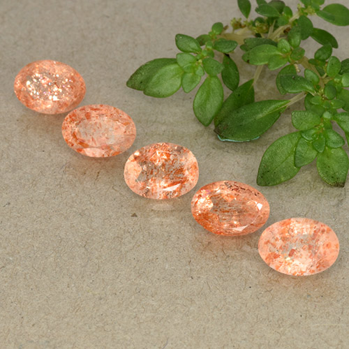Achetez naturel 4.57ct Orange gingembre Pierre de Soleil  gems, Coupe ovale, En provenance Russie chez GemSelect. En stock, livraison internationale!