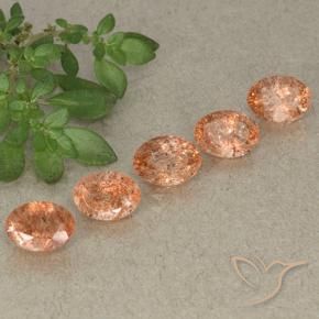 Shop natural 3.94ct Orange moyen Pierre de soleil gems, ovale, from Russie at GemSelect. In stock, global shipping!