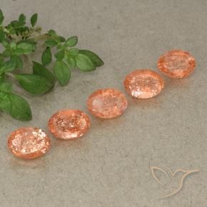 Shop natural 4.31ct Orange moyen Pierre de soleil gems, ovale, from Russie at GemSelect. In stock, global shipping!