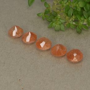 Achetez naturel 2,73ct orange pierre de soleil gems, coupe roude, en provenance inde chez gemselect. en stock, livraison internationale!
