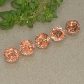 Achetez naturel 2.55ct Orange moyen-léger Pierre de Soleil  gems, Coupe roude, En provenance Inde chez GemSelect. En stock, livraison internationale!