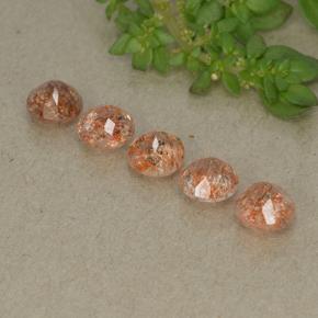 Achetez naturel 2.55ct Orange moyen-léger Pierre de Soleil  gems, Coupe roude, En provenance Inde chez GemSelect. En stock, livraison internationale!