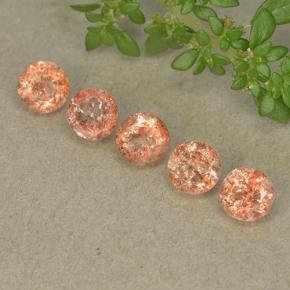 Achetez naturel 2.47ct Orange Pierre de Soleil  gems, Coupe roude, En provenance Inde chez GemSelect. En stock, livraison internationale!