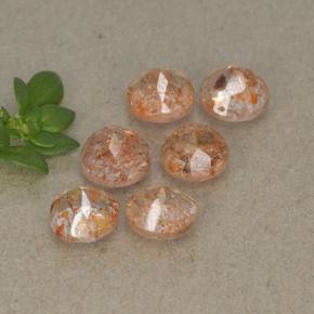 Achetez naturel 3,21ct orange pierre de soleil gems, coupe roude, en provenance inde chez gemselect. en stock, livraison internationale!