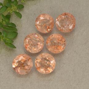 Achetez naturel 3,32ct orange pierre de soleil gems, coupe roude, en provenance inde chez gemselect. en stock, livraison internationale!