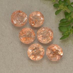Achetez naturel 3,32ct orange pierre de soleil gems, coupe roude, en provenance inde chez gemselect. en stock, livraison internationale!