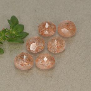 Achetez naturel 3,32ct orange pierre de soleil gems, coupe roude, en provenance inde chez gemselect. en stock, livraison internationale!