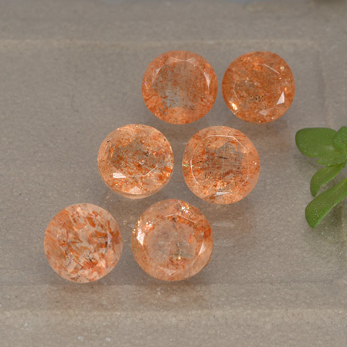 Achetez naturel 3.64ct Orange rougeâtre Pierre de Soleil  gems, Coupe roude, En provenance Inde chez GemSelect. En stock, livraison internationale!