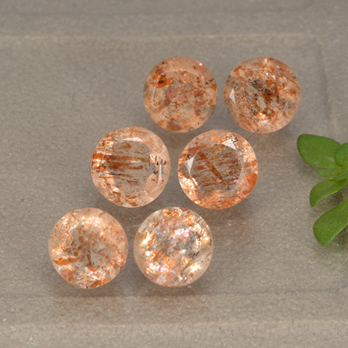 Achetez naturel 3.51ct Orange rougeâtre Pierre de Soleil  gems, Coupe roude, En provenance Inde chez GemSelect. En stock, livraison internationale!