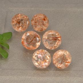 Achetez naturel 3.51ct Orange rougeâtre Pierre de Soleil  gems, Coupe roude, En provenance Inde chez GemSelect. En stock, livraison internationale!