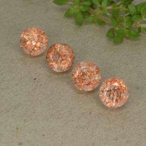 Achetez naturel 2,45ct orange pierre de soleil gems, coupe roude, en provenance inde chez gemselect. en stock, livraison internationale!