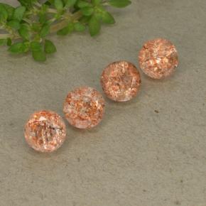 Achetez naturel 2,45ct orange pierre de soleil gems, coupe roude, en provenance inde chez gemselect. en stock, livraison internationale!
