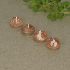 Achetez naturel 2,45ct orange pierre de soleil gems, coupe roude, en provenance inde chez gemselect. en stock, livraison internationale!