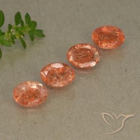 Shop natural 3.26ct Orange gingembre Pierre de soleil gems, ovale, from Inde at GemSelect. In stock, global shipping!