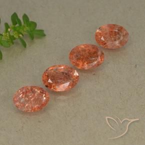 Shop natural 3.11ct Orange rougeâtre Pierre de soleil gems, ovale, from Inde at GemSelect. In stock, global shipping!