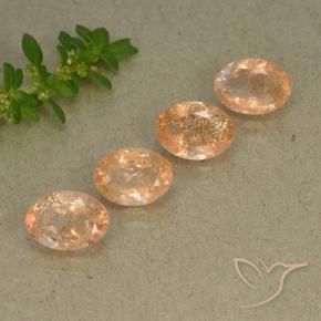 Shop natural 2.97ct Orange cantaloup Pierre de soleil gems, ovale, from Inde at GemSelect. In stock, global shipping!