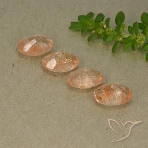 Shop natural 2.97ct Orange cantaloup Pierre de soleil gems, ovale, from Inde at GemSelect. In stock, global shipping!