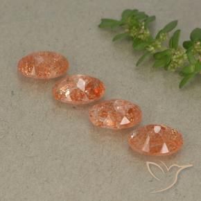 Shop natural 2.95ct Orange pamplemousse Pierre de soleil gems, ovale, from Inde at GemSelect. In stock, global shipping!