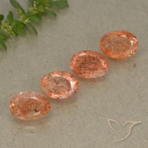 Shop natural 3.58ct Orange rougeâtre Pierre de soleil gems, ovale, from Inde at GemSelect. In stock, global shipping!