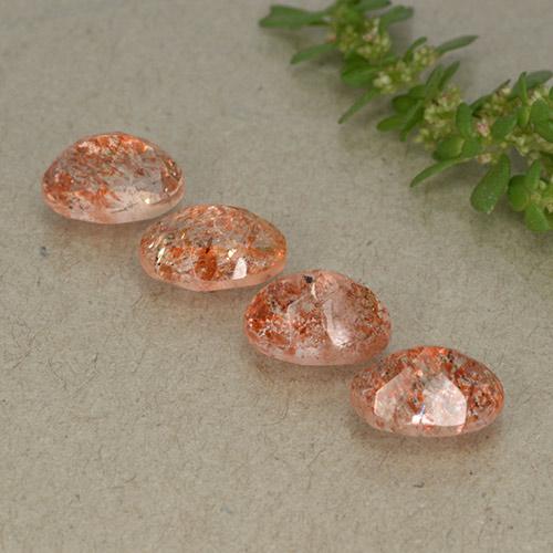 Achetez naturel 3.64ct Orange rougeâtre Pierre de Soleil  gems, Coupe ovale, En provenance Inde chez GemSelect. En stock, livraison internationale!