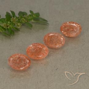 Shop natural 3.58ct Orange rougeâtre Pierre de soleil gems, ovale, from Inde at GemSelect. In stock, global shipping!