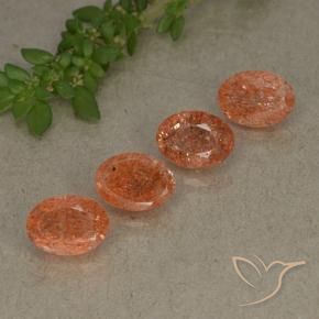Shop natural 3.22ct Orange pamplemousse Pierre de soleil gems, ovale, from Inde at GemSelect. In stock, global shipping!
