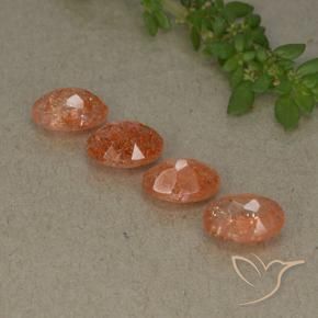 Shop natural 3.22ct Orange pamplemousse Pierre de soleil gems, ovale, from Inde at GemSelect. In stock, global shipping!