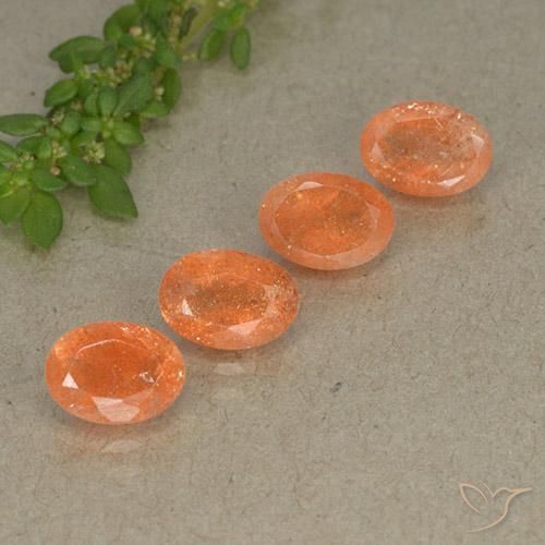 Shop natural 3.46ct Orange foncé Pierre de soleil gems, ovale, from Inde at GemSelect. In stock, global shipping!