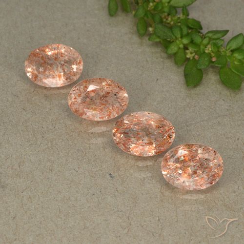 2.78ctw Naturel Orange clair Pierre de soleil, ovale, Translucide, Photo A