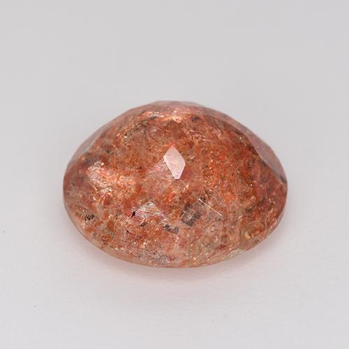 Pierre de Soleil  Rouge moyen naturelle Coupe roude, 3.67 ct, Translucide