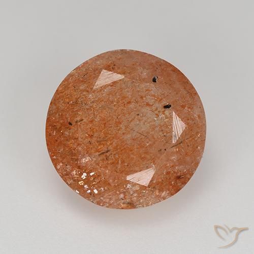 5.92ct Naturel Orange pamplemousse Pierre de soleil, Tour, Translucide