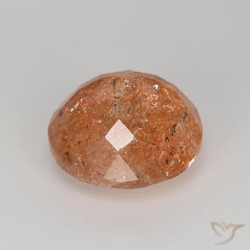 Pierre de soleil Orange pamplemousse naturelle Tour, 5.92 ct, Translucide