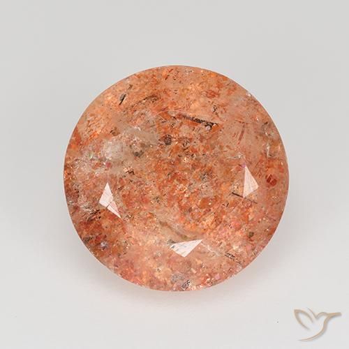 4.61ct Naturel Orange pamplemousse Pierre de soleil, Tour, Translucide