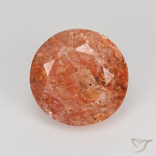 Pierre de soleil Orange moyen naturelle Tour, 4.25 ct, Translucide