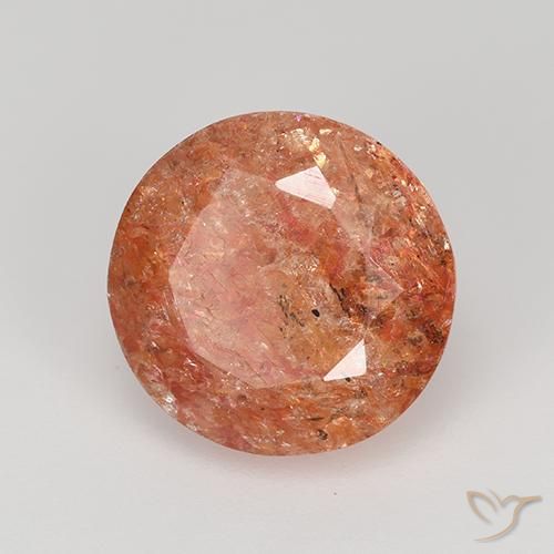 Pierre de soleil Orange moyen naturelle Tour, 4.25 ct, Translucide