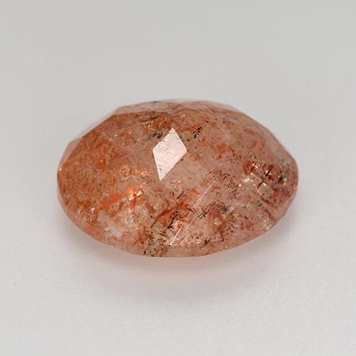 Pierre de Soleil  Orange pamplemousse naturelle Coupe ovale, 4.17 ct, Translucide