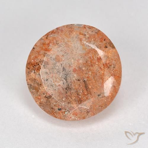 Pierre de soleil Orange moyen-léger naturelle Tour, 4.40 ct, Translucide