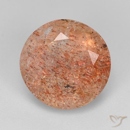 4.33ct Naturel Orange moyen Pierre de soleil, Tour, Translucide