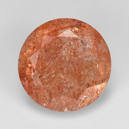 Pierre de Soleil  Orange moyen naturelle Coupe roude, 4.81 ct, Translucide