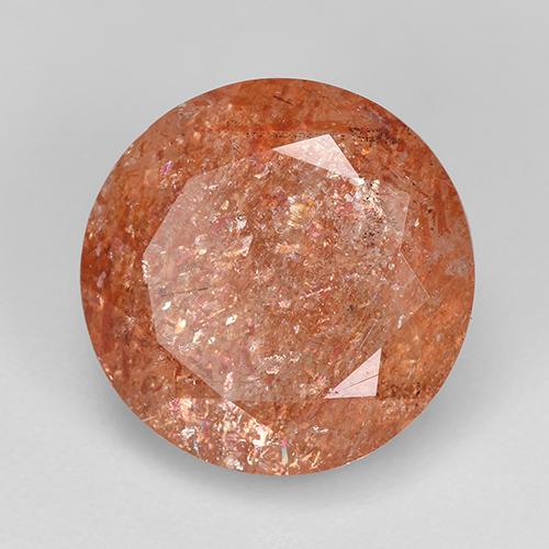 Pierre de Soleil  Orange moyen naturelle Coupe roude, 4.81 ct, Translucide