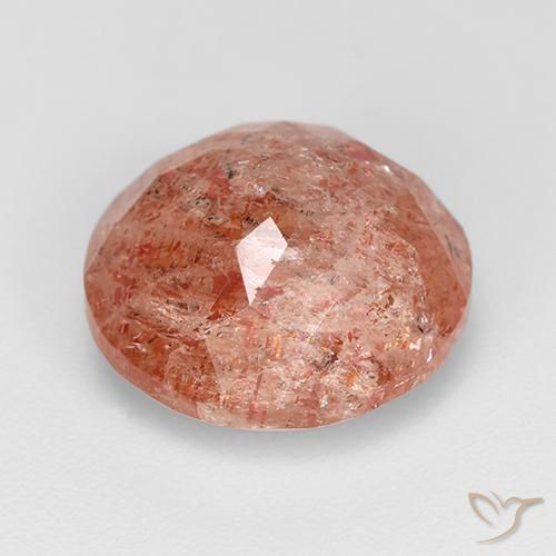 Pierre de soleil Orange chaud naturelle Tour, 4.72 ct, Translucide