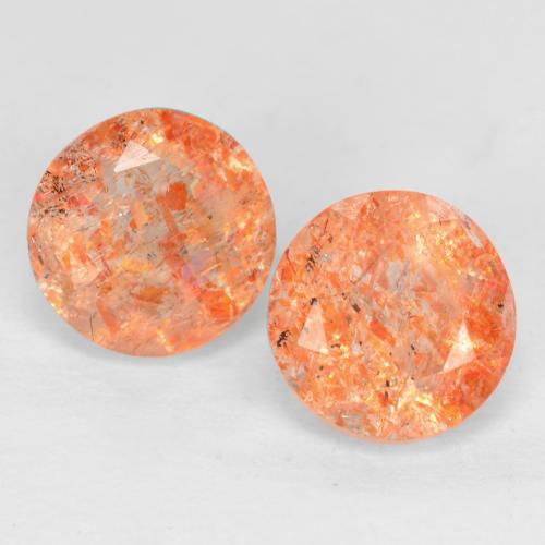Achetez naturel 1.67ct Orange moyen Pierre de Soleil  gems, Coupe roude, En provenance Inde chez GemSelect. En stock, livraison internationale!
