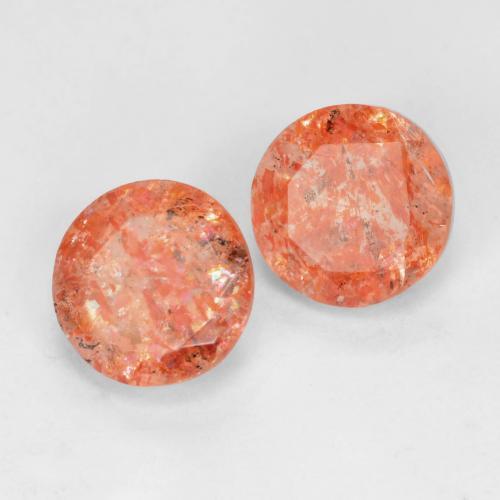 Achetez naturel 1.54ct Orange pamplemousse Pierre de Soleil  gems, Coupe roude, En provenance Inde chez GemSelect. En stock, livraison internationale!