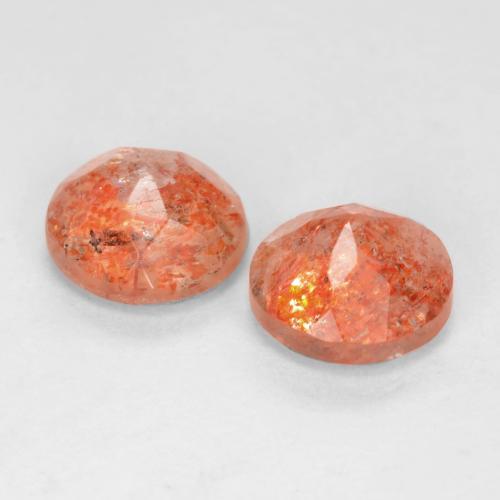 Achetez naturel 1.54ct Orange pamplemousse Pierre de Soleil  gems, Coupe roude, En provenance Inde chez GemSelect. En stock, livraison internationale!